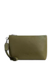 Coach Pebble Leather Pouch Olive