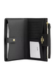 Coach Phone Wallet In Signature Canvas Walnut Black