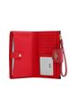 Coach Phone Wallet In Signature Canvas Walnut True Red