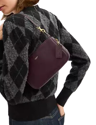 Coach Plaza Bag Black Currant