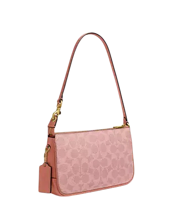 Coach Plaza Bag In Signature Canvas Melon Pink