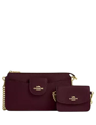 Coach Poppy Crossbody Bag Dark Wine