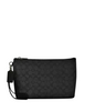 Coach Pouch In Signature Canvas Charcoal Black