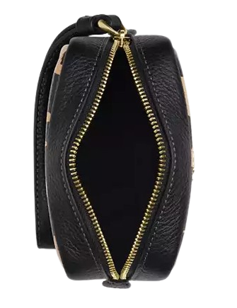 Coach Pouch Wristlet With Leopard Print
