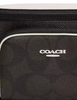 Coach Racer Belt Bag In Blocked Signature Canvas Walnut Chalk