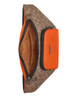 Coach Racer Belt Bag In Colorblock Signature Canvas Spice Orange 