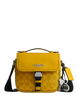 Coach Racer Crossbody Bag In Signature Canvas With Charms Canary