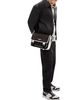 Coach Racer Messenger Bag In Blocked Signature Canvas Walnut Chalk 