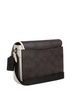Coach Racer Messenger Bag In Blocked Signature Canvas Walnut Chalk 