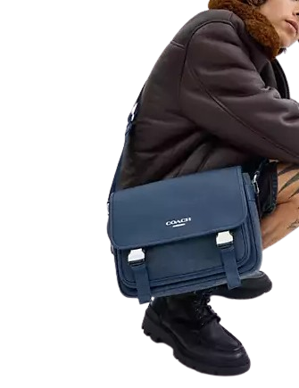 Coach Racer Messenger In Signature Jacquard