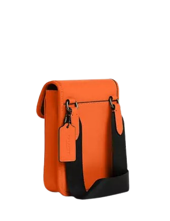 Coach Racer Phone Crossbody Bag Spice Orange 