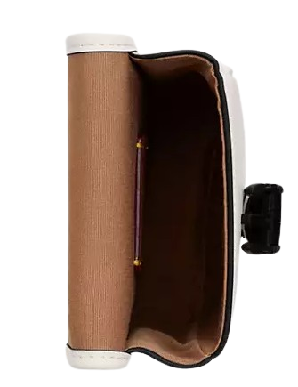 Coach Racer Phone Crossbody In Smooth Leather Chalk