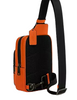 Coach Racer Sling Pack In Colorblock Signature Canvas Tan Spice Orange