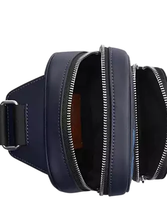 Coach Racer Sling Pack In Signature Camo Print Blue