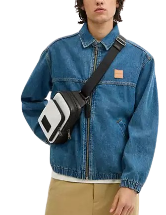 Coach Racer Sling Pack In Signature Canvas Chalk Black