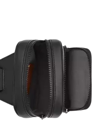 Coach Racer Sling Pack In Signature Canvas Chalk Black