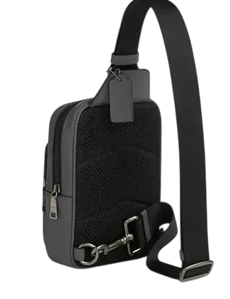 Coach Racer Sling Pack In Signature Canvas Gunmetal