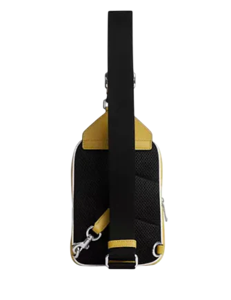 Coach Racer Sling Pack In Signature Canvas Light Citron
