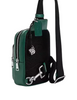 Coach Racer Sling Pack In Signature Canvas With Charms Sea Green