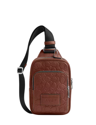 Coach Racer Sling Pack In Signature Leather