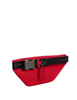 Coach Racer Small Belt Bag In Maxi Signature Canvas Tan Bold Red