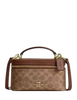 Coach Rainer Crossbody Bag 18 In Signature Canvas Tan Brown