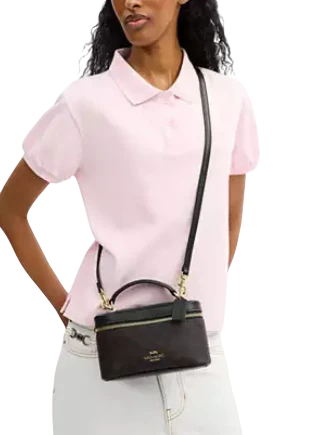 Coach Rainer Crossbody Bag 18 In Signature Canvas Walnut Black