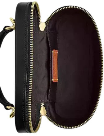 Coach Rainer Crossbody Bag 18 In Signature Canvas Walnut Black