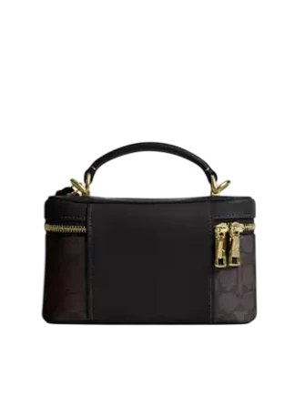 Coach Rainer Crossbody Bag 18 In Signature Canvas Walnut Black