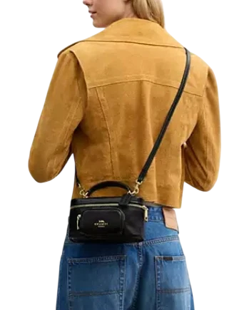 Coach Rainer Crossbody Bag 18 With Pocket Black
