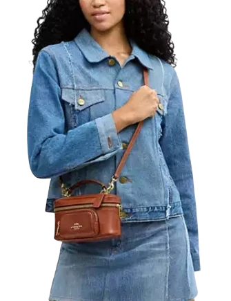 Coach Rainer Crossbody Bag 18 With Pocket Cinnamon