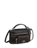 Coach Rainer Crossbody Bag 18 With Pocket In Loved Leather Black Brown