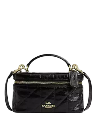 Coach Rainer Crossbody Bag 18 With Quilting Black