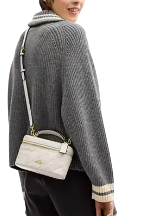 Coach Rainer Crossbody Bag 18 With Quilting Chalk