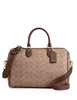Coach Rowan Large Satchel Bag In Signature Canvas Tan Brown