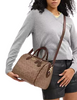 Coach Rowan Large Satchel Bag In Signature Canvas Tan Brown