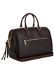 Coach Rowan Large Satchel Bag In Signature Canvas With Fringe Walnut Maple