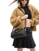 Coach Rowan Long Satchel Bag With Grommets Black