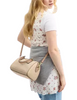 Coach Rowan Satchel Bag In Colorblock Dark Natural 