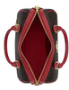 Coach Rowan Satchel Bag In Maxi Signature Canvas Walnut True Red