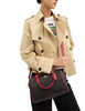 Coach Rowan Satchel Bag In Maxi Signature Canvas Walnut True Red