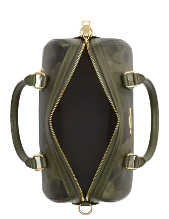 Coach Rowan Satchel Bag In Signature Camo Print Dark Cypress Multi