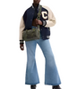 Coach Rowan Satchel Bag In Signature Camo Print Dark Cypress Multi