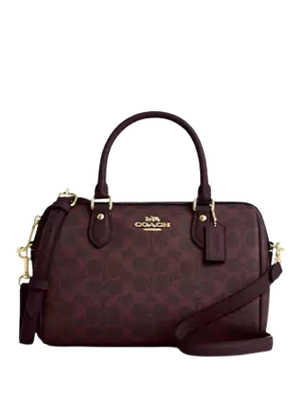 Coach Rowan Satchel Bag In Signature Canvas