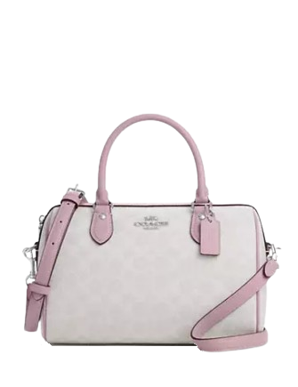 ★人気デザイン★COACH Rowan Satchel In Signature Canvas Bag Coach Leather Rowan Satchel Crossbody Bag in Signature