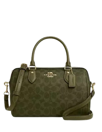 Coach Rowan Satchel Bag In Signature Canvas