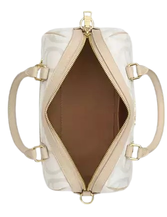 Coach Rowan Satchel Bag In Sketch Signature Canvas Ivory