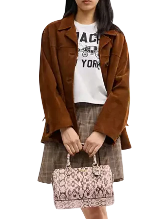 Coach Rowan Satchel Bag Pink