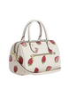 Coach Rowan Satchel Bag With Strawberry Print Chalk