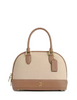 Coach Sabrina Satchel Bag In Colorblock Ivory Taupe